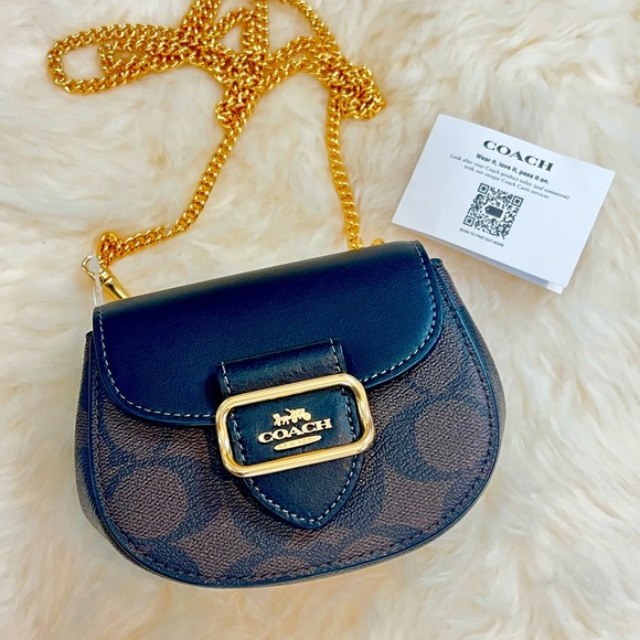 NWT Authentic Coach Mini Bag - Picture 1 of 9
